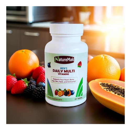 Tablet Multivitamina Naturemak Para Homens, Uma Vez Para Com - Imagem 3