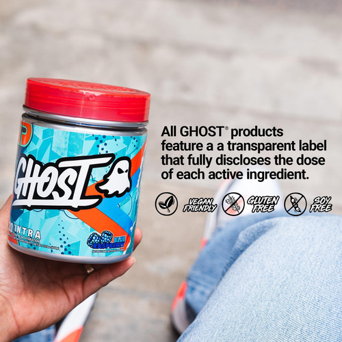 Ghost Intra Workout Powder, Blue Raspberry - Bcaas E Eaas, N - Imagem 4