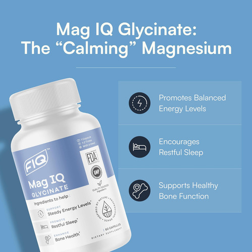 Fiq - Glicinato Mag Iq - Quelato De Bisglicinato De Magnésio - Imagem 2