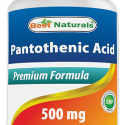 Best Naturals Ácido Pantotênico 500 Mg 120 Comprimidos