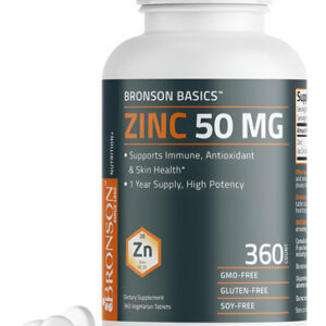 Suplemento Bronson Zinc 50 Mg De Alta Potência 360 Comprimid