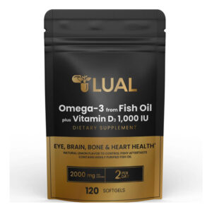 Lual Omega-3 De Óleo De Peixe 2.000 Mg Mais Vitamina D3 1.00