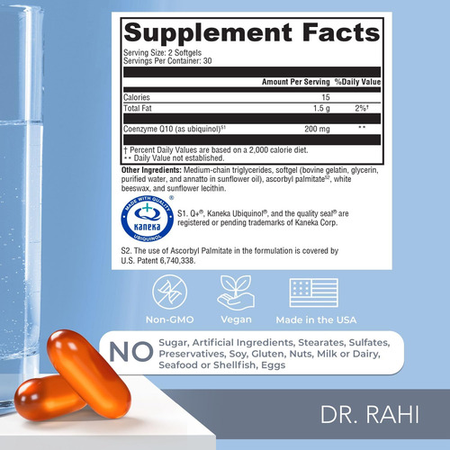 Dr. Rahi Coqmg Coqmax Ubiquinol Suplemento Feito Nos Brasil 60 - Imagem 5