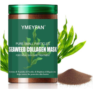Máscara Facial De Colágeno De Algas Marinhas Naturais Puras