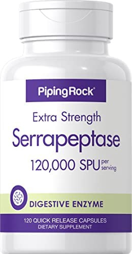 Piping Rock Serrapeptase Spu | 120 Cápsulas | Enzima | Suple