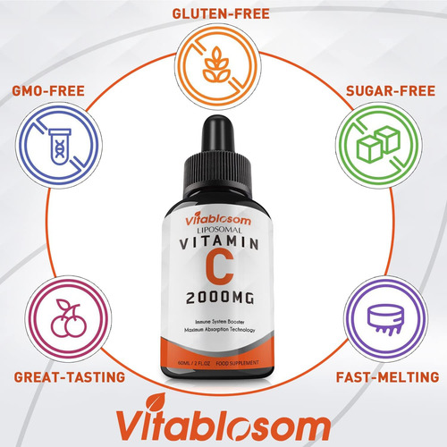 Vitamina C Lipossomal 2.000 Mg Líquida Para Adultos, Vit C D - Imagem 4