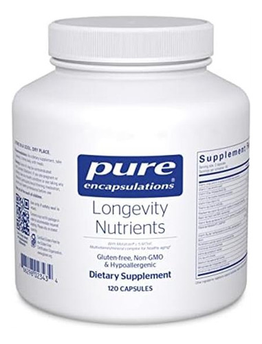 Nutrientes De Longevidade De Encapsulamentos Puros | Comple