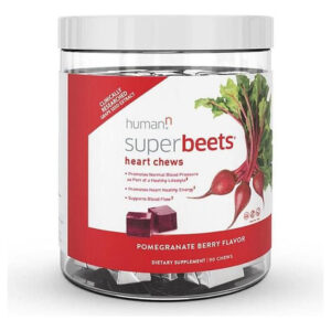 Mastigáveis ??de Coração Humanon Superbeets, Contagem De 90