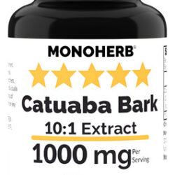 Suplemento Monoherb Extrato De Casca De Catuaba 1000mg 90 Cá
