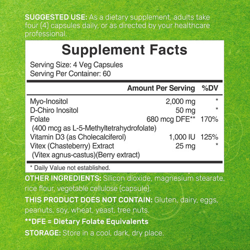 Suplemento De Myo-inositol E D-chiro Inositol (40:1) 2.050 M - Imagem 2