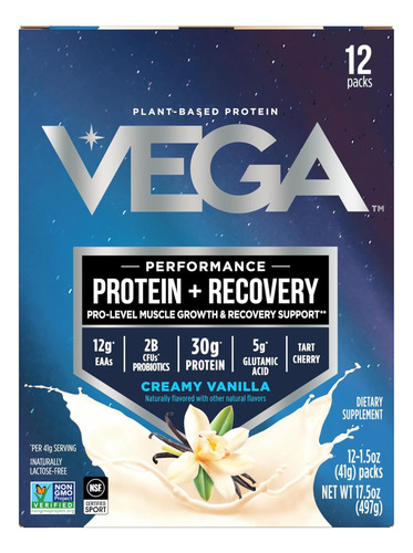 Proteína Vega+ Recuperação: 30g De Proteína Vegetal