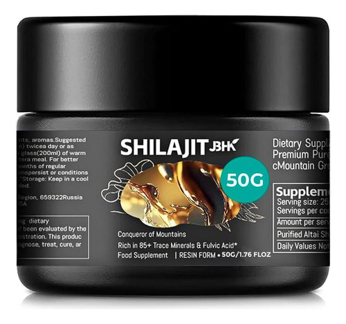 Momipro 50g Shilajit Forte Do Himalaia Para Homens - Alta Po