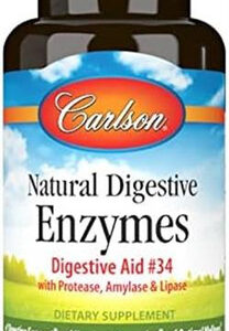 Carlson - Enzimas Naturais, Aid 34 Com Protease, Amilase E L