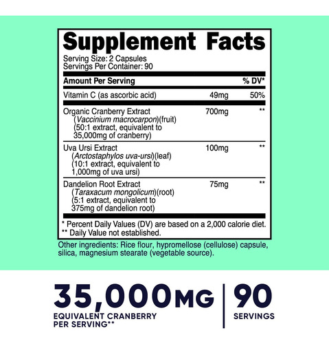Extrato De Cranberry Nutricost Para Mulheres (equivalente A - Imagem 2