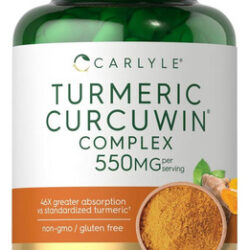 Suplemento De Cúrcuma Carlyle 550mg | 60 Cápsulas | Complexo