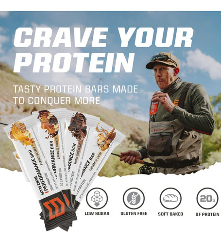 Mtn Ops Peanut Butter Bliss Bars, Alta Proteína Com Isolado - Imagem 5