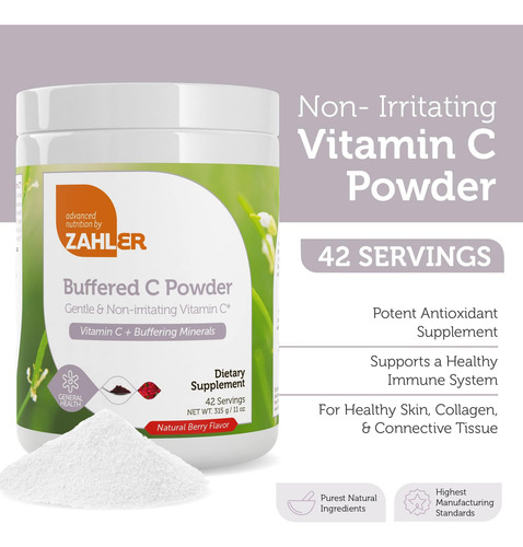 Pó De Vitamina C Tamponada Zahler - Vitamina C De Ácido Ascó - Imagem 2