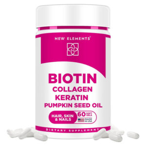 Suplemento De Biotina Mcg Com Peptídeos De Colágeno Queratin