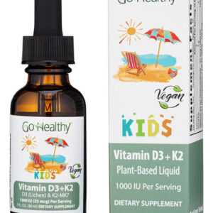 Go Healthy Kids Vitamina D3 E K2, 1000 Ui, Gotas Líquidas Ve