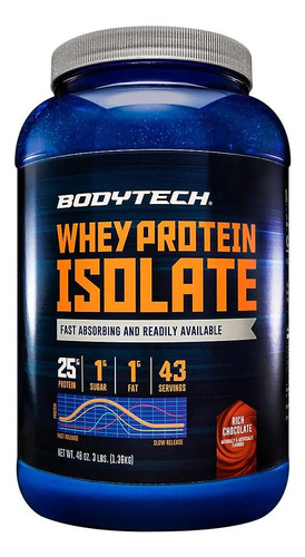 Pó Isolado De Proteína Whey Bodytech - Sabor Rico De Chocola