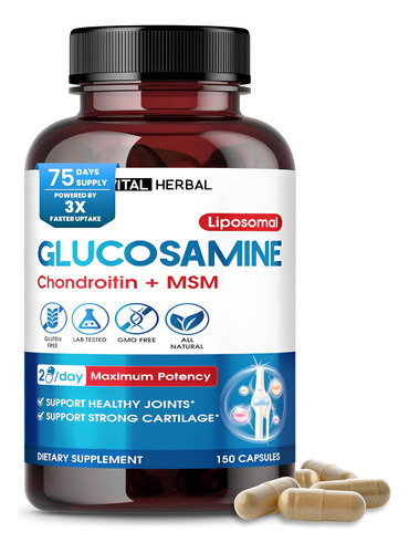 Vital Lipossamina Lipossomal De Ervas Com Condroitina, Msm-