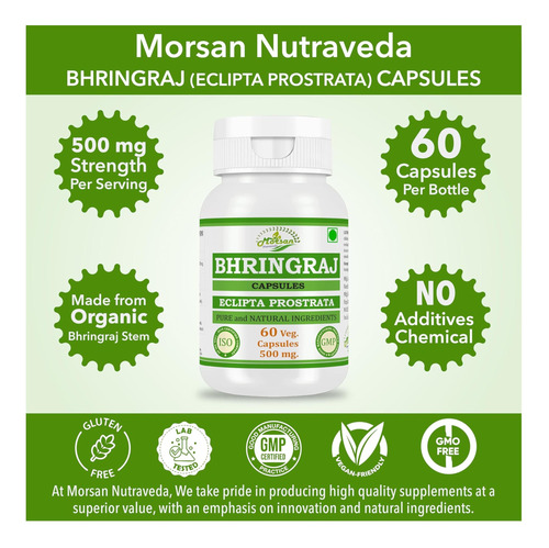 Cápsula Natural De Eclipta Prostrata Para Homens E Mulheres - Imagem 5