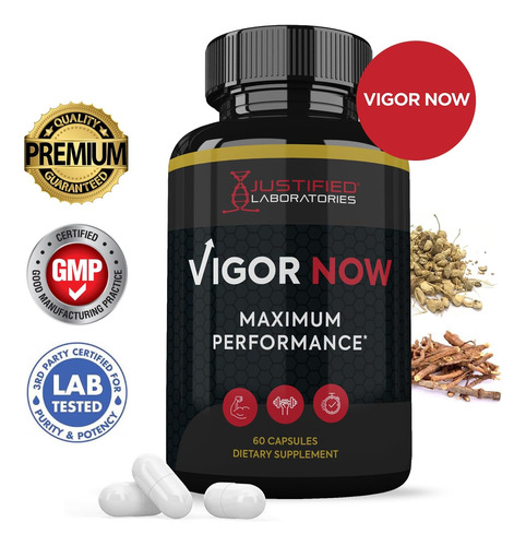 Vigor Now Max 1600mg Fórmula De Saúde Masculina 60 Cápsulas - Imagem 2