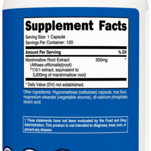 Nutricost Raiz De Marshmallow 5000mg, 120 Cápsulas