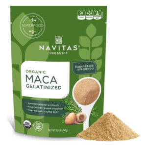 Pó Gelatinizado De Maca Navitas Organics, 16 Onças. Saco, 90