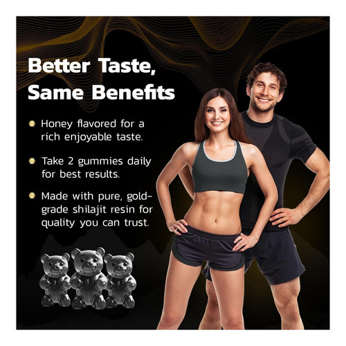 Himalaia Shilajit Gummies For Men & Women Honey & Cherry Com - Imagem 5