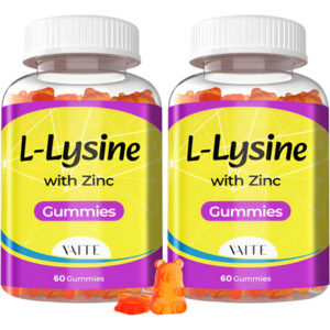Lisina Gummies 1000mg Com Zinco-suporta A Pele, Os Lábios, E