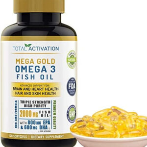 Suplemento De Óleo De Peixe De Força Máxima Omega 3 Burples