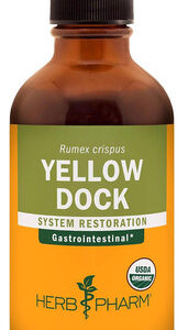 Extrato Líquido Herb Pharm Yellow Dock Para Suporte Do Siste