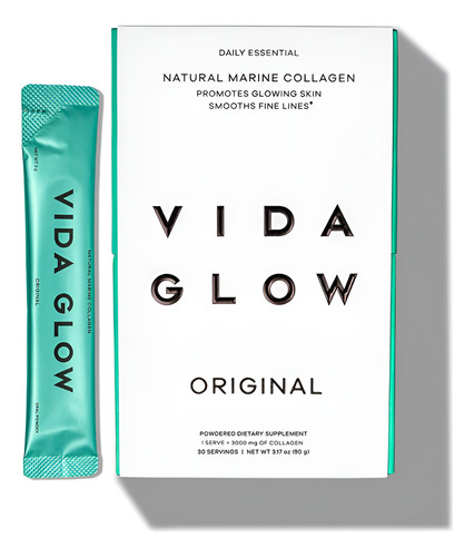 Suplemento Vida Glow Marine Collagen Powder 30 Porções