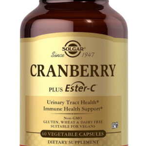Solgar Cran Flora Probióticos Plus Ester-c, 60 Veg. Cápsulas