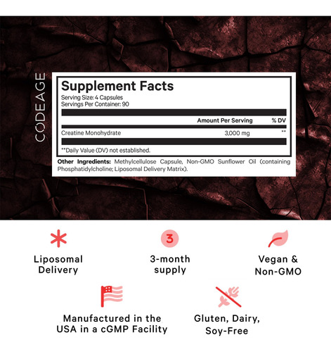 Suplemento Monohidrato De Creatina Lipossômica De Codéia, Su - Imagem 2