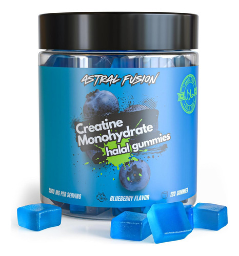 Gomas Monohidrato De Creatina Astral 5000mg Sem Açúcar