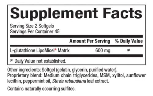 Natural Factors Glutationa Lipomicel Matrix, 300 Mg, Oferece - Imagem 2