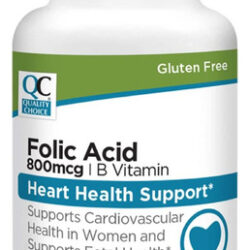 Ácido Fólico Quality Choice 800 Mcg + Vitamina B - 180 Compr