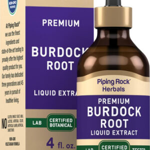 Extrato De Tintura De Raiz De Bardana De Piping Rock | 4 Fl