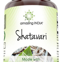 Amazing India Natural Shatavari 500 Mg Por Porção De Supleme
