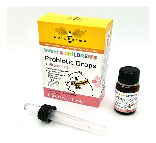 Gotas Probióticas Infantis Apipharma Com Vitamina D3 - Para