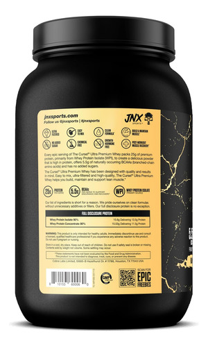 Jnx Ostenta A Maldição! Ultra Premium Whey Proteína Em Pó De - Imagem 3