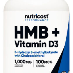 Suplemento Nutricost Hmb (1000mg) E Vitamina Diu) - 240 Cáp