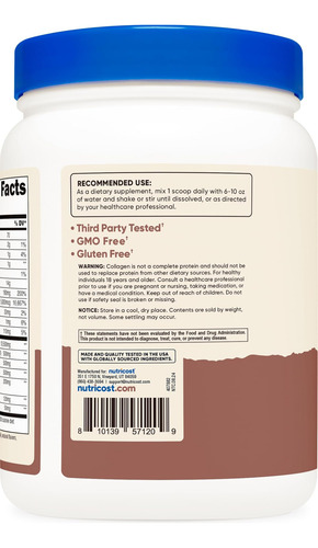 Nutricost Multi Collagen + Beauty & Protein Powder (sabor Ch - Imagem 4