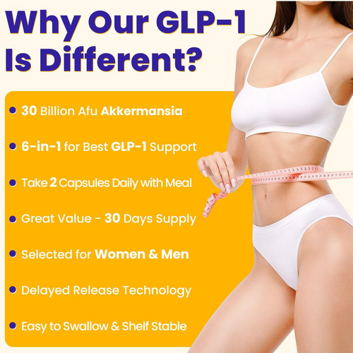 Suplemento Glp-1 | Apoie O Glp-1 Naturalmente, Glp1 Com 30 B - Imagem 5