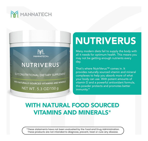 Suplemento Gliconutricional Nutriverus, Com Vitamina A De Or - Imagem 3