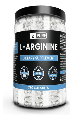 Ingredientes Originais Puros L-arginina (730 Cápsulas) Sem M