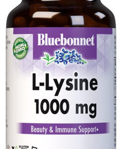 Cápsulas Bluebonnet L-lisina 1000 Mg, 100 Contagens