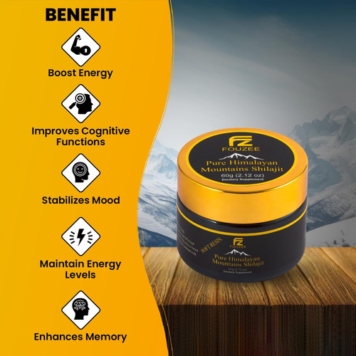 Shilajit Puro Do Himalaia - Suplemento Mineral Traço Para Mu - Imagem 4
